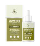 Agada Naturals Glutathione Face Serum | With Bakuchiol and Kojic Acid | Brightening Skin | Anti - Aging | Youthful Appearance | Smooths Wrinkles | Collagen Boost | 30 ML