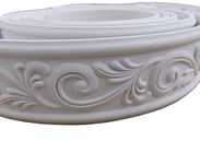 Zhangbl Home Decorate Modelling Crown Mouldings Trim Flexible Molding Ceiling Border Line Interior Decoration Wall Picture Edge Waist Door CasingCorners 2.36" x 0.24" x 115"