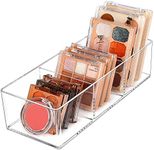 JessLab Acrylic Organizer, 3 Cube Sections Makeup Organizer for Drawer, Makeup Organizer for Vanity, Countertop, Bathroom, Kitchen and Cabinet Storage