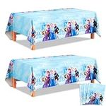 Frozen Tablecloth, 3pcs Frozen Birthday Party Table Cover Set - Frozen Party Tablecloth&Frozen Elsa Table Cloth&Frozen Birthday Tablecloth, for Frozen Birthday Decorations, Elsa Birthday Decorations