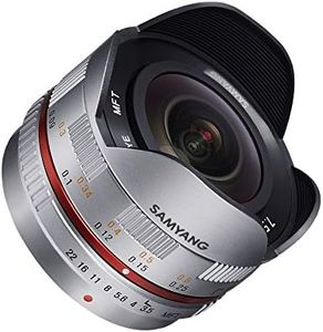 Samyang 7.5mm f/3.5 UMC Fisheye, Lente Ojo de Pez para Micro Cuatro Tercios, Gris