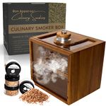 Culinary Smoker Box | Indoor Smoker | Portable Cold Smoker | Smoking Gun Not Required | Food Smoker, Cheese | Wood Chips for Smoke Infuser Cocktail Smoker | Smoke Drinks Whiskey, Old Fashioned