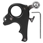 Tihebeyan Archery Release Aids, 3 Finger Compound Bow Hinge Release Aid,Aluminum Alloy Thumb Trigger Release (Black)