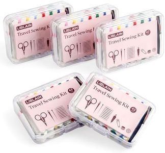 LIBLAIN Mini Sewing Kit with Big Eye Steel Needles for Adults and Beginners