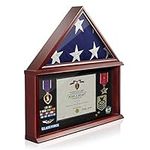 Reminded Large Military Shadow Box 