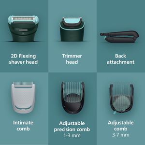 Philips Series 7000 Body Groomer – Wet & Dry Electric Shaver for Men