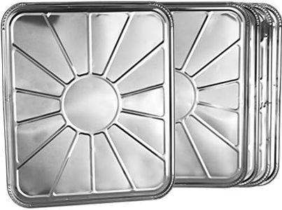 Plasticpro Disposable Foil oven liner Reusable Oven Drip Pan - Tray for Cooking and Baking Pack of 5