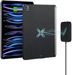 PITAKA iPad Pro 11 Case, Magnetic Wireless Charging Case for iPad Pro 11, Magic Keyboard Compatible, Apple Pencil 2 Charging, 1500D Aramid Fiber, Black/Grey