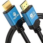 True HQ 4K HDMI Cable 10M HDMI Lead | Designed in the UK | Ultra High Speed 18Gbps Long HDMI 2.0 Cord Ethernet | 4K@60Hz Ultra HD UHD 2160p HD ARC 3D | Compatible with PS5 Xbox CCTV SKY Projector