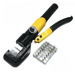 Digital Craft 1PCS 4-70mm Hydraulic New Crimping Tool Hydraulic Crimping Plier Hydraulic Compression Tool YQK-70 Range 4-70MM2 Pressure 5-6T Manual Hydraulic Crimper