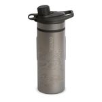 GRAYL GeoPress Titanium 24 oz Water Purifier Bottle - Filter for Hiking, Camping, Survival, Travel (Covert Black)