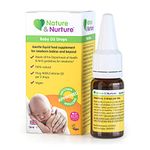 Liquid Sunshine Baby D3 Drops | Nature & Nurture Baby Vitamin D Drops | Vegan | 100% Natural | For Newborn Babies & Beyond |10 µg D3 per 2 drops | Made in the UK | Multi-Award Winning