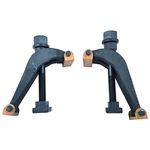 HHIP 3900-0324 9/16" Universal Adjustable Clamp Set with Brass Plate (Fits 5/8" T-Slot)