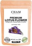 Cham Organics Premium Whole Flower Tea 1oz (28g) Organic Loose Leaf Tea Non GMO Caffeine Free Herbal Tea – Excellent Source of Antioxidants