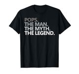 POPS GRANDPA DAD BIRTHDAY Father's Day Funny Men Gift T-Shirt