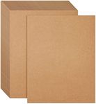 50 Sheets of Brown Kraft Paper or Wedding, Party Invitations, Announcements, Drawing, DIY Projects, Arts and Crafts, Scrapbooking, Letter Size, 176gsm (8.5 x 11 Inches)