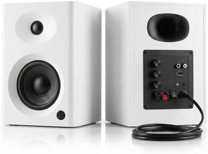 NSY Audio 80W Peak Bluetooth 5.3 Bookshelf Speakers, 4" Active PC Monitors