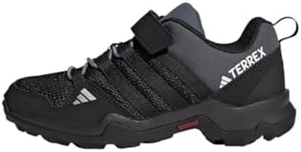 adidas Terrex AX2R Hook-and-Loop Hiking Shoes, Scarpe da Escursionismo Unisex - Bambini e ragazzi, Core Black Core Black Onix, 38 2/3 EU