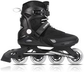 COSMOID Men's Adult Fitness Inline Skate-Roller Skates Blades Adult Male, Indoor Outdoor Black,Size 5-12,Move
