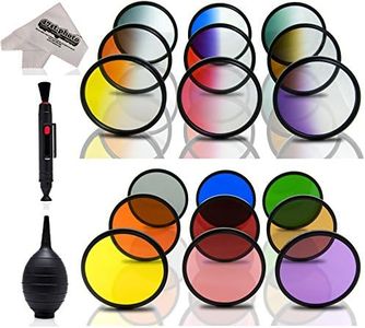 Opteka 19-Piece Graduated and Solid Color Filter Kit for Sony E-Mount a7r, a7s, a7, a6000, a5100, a5000, a3000, NEX-7, 6, 5T, 5N, 5R and 3N Digital Mirrorless Cameras (Fits 49mm and 58mm Threads)