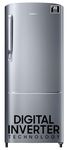 Samsung 183 L, 3 Star, Digital Inverter, Direct-Cool Single Door Refrigerator (RR20C1723S8/HL, Silver, Elegant Inox)