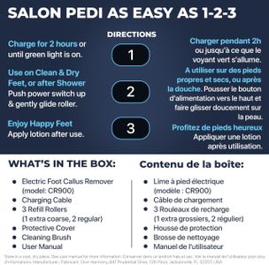 Own Harmony Electric Callus Remover – Rechargeable Foot File