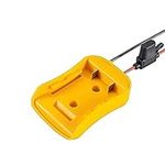 Power Wheel Adapter for Dewalt 14.4V/18V/20V Lithium Ion Battery Wire terminals, DC Port & LED Work Light Dual USB Charger,Power Connector for Rc Car, Robotics, Rc Truck, DIY Use (Power Connector)