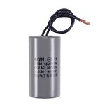 uxcell CBB60 Run Capacitor 16uF 450V AC 2 Wires 50/60Hz Cylinder 74x38mm for Air Compressor Water Pump Motor