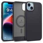 Caseology Nano Pop Mag Silicone Case [Built-in Magnet] Designed for Magsafe Compatible with iPhone 14 Case 5G (2022) with iPhone 13 Case (2021) - Black Sesame