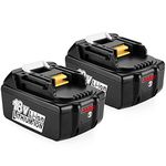 AYTXTG 2Pack 18v Battery BL1860B Replacement for Makita 18v Battery, Compatible with Makita 18 Volt LXT Li-ion Battery BL1815N BL1830B BL1840B BL1850B BL1860B etc