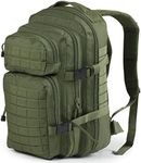 Nitehawk Military Army Patrol MOLLE Assault Pack Rucksack Backpack Tactical Combat Bag 30L Olive Green