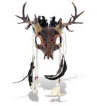 Attitude Studio Buck Deer Skull Devilish Full Face Mask Costume Prop – Copper