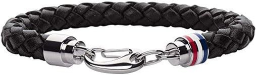 Tommy Hilfiger Jewelry Men's Leather Bracelet Black - 2700510