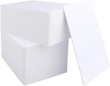 250 Pack Premium Blank PVC Cards, Graphic Blank ID Card, CR80 30 Mil White Plastic Cards for Photo ID Badge Printers