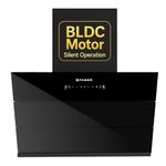 Faber Energy 75cm 1500m³/hr BLDC Autoclean Chimney|9 Speed Silent Hood|Energy Efficient|Filterless |Touch&Gesture Control |12Yr Motor,2Yr Comprehensive Warranty by Faber|Energy BLDC FL SC HC BK IN 75