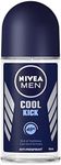 NIVEA MEN Cool Kick Roll-On Deodorant 50ml| Long-Lasting Anti-Perspirant for Men