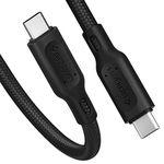 Spigen DuraSync 60W USB C to USB C Cable Power Delivery PD [4.9ft] Fast Charging Cable Type C for iPhone 15 Pro Max Plus Galaxy S23 S22 S21 Ultra Plus Note 20 Z Fold Flip 5 FE Pixel Fold MacBook iPad