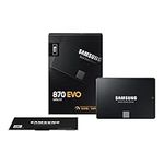 Samsung SSD 870 EVO, 1 TB, Form Factor 2.5 and rdquo;, Intelligent Turbo Write, Magician 6 Software, Black (Internal SSD)