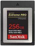 SanDisk Extreme Pro Cfexpress Type B Card,1700 MB/s R & 1200 MB/s W, Black, 256GB