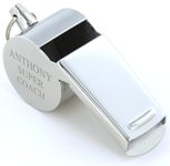 Personalised Engraved Stainless Steel Whistle In Gift Box - Great gift for teachers and coaches