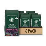 Starbucks French Roast Whole Bean Coffee 340 Grams (Pack Of 6), French Dark Roast, 2040 Grams