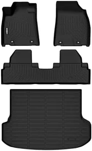 GINOWY-Floor Mats & Cargo Line for 2010-2015 RX, RX350 RX450h, All Weather Car Floor Mat RX350 RX450h Floor Liners, RX Cargo Mat, Rubber Mats Trunk Mat for Lexus RX