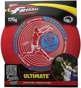 Wham-O Frisbee Ultimate Flying Disc, 175 Grams Catch Discs Set for Age 5+, Lightweight Sport Disc for Backyard Beach Lawn Park Outdoor Games(Colors May Vary)