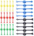 25 Pack 4-inch Arrow Spinners in 5 Colors for Home and Classroom Activities, Plastic Board Game Spinners