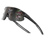 ATTCL Kids Teens Baseball Sunglasses Sports Lightweight UV400 Boys Girls Cycling Glasses Bike goggles XQ548 Black Grey