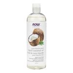 Now Foods Fractionated Liquid Coconut Oil, 473 g