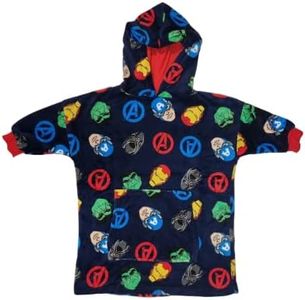 Marvel Avengers/Vengadores Manta de Gran Tamaño con Capucha para Niños - 3-4 Años
