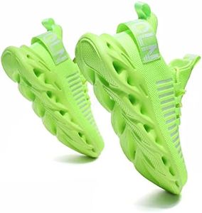 GSLMOLN Men's Fashion Sneaker Non-Slip Workout Zapatillas para Hombre Fluorescent/Green Size 10.5