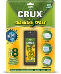 Crux Suraksha Spray for Mask (200 Spray) | Spray on mask, Pillow, Han-chief, Cloth Mask | Pack of 1