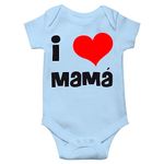 PrintEasy� Cotton I Love My Mama Sky Blue Unisex Kids Rompers for Baby Boys & Girls